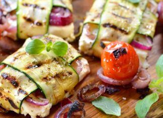 Involtini di zucchine grigliate con formaggio Ricetta Sprint