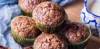 Muffin di mele al cioccolato