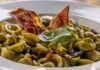 Orecchiette con crema di scarole e guanciale