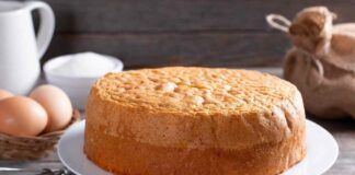 Pan di spagna senza lievito