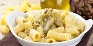 Pasta alla gricia con i carciofi
