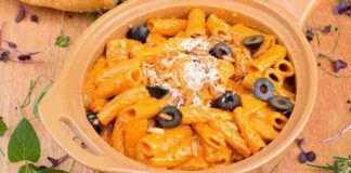 Pasta cremosa con il baccalà