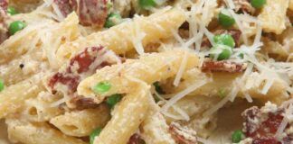 Pasta piselli formaggio e speck Ricetta Sprint