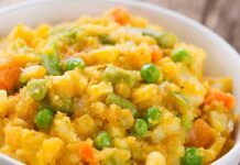 Patate, piselli e carote in padella Patate carote e piselli un mix di sapori e profumi unici Ricetta Sprint