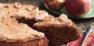 Torta di mele e cacao light