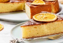 Torta light all'arancia