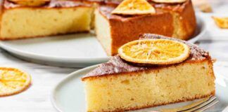 Torta light all'arancia