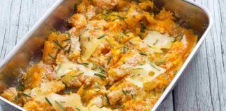 Zucca al forno filante