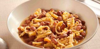 per fare una pasta e fagioli come quella di nonna un pezzetto di guanciale ce lo devi mettere, quanto ne basta non esagerare