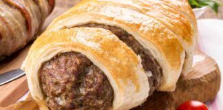 polpettone di carne e melanzane in crosta