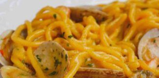 spaghetti a vongole cremosi senza burro ricettasprint