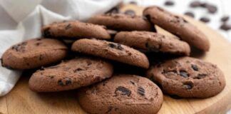 Biscotti vegani al doppio cioccolato