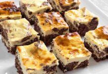 Cheesecake e brownies