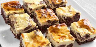Cheesecake e brownies