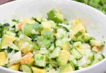 Insalata di avocado dietetica Insalata di avocado
