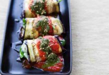 Involtini di melanzane al pesto di basilico me l’ha suggeriti mia zia Maria, ero un po’ titubante, ma la combo è piaciuta a tutti Involtini di melanzane al pesto di basilico RicettaSprint