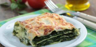 Lasagne vegetariane agli spinaci