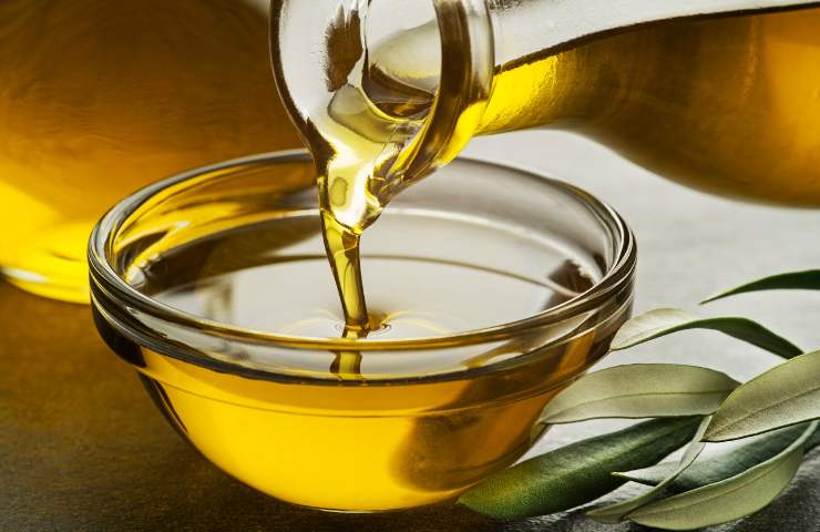 Olio evo versato