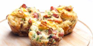 Muffin veloci al casatiello