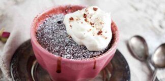 Mug cake al cioccolato di Pasqua