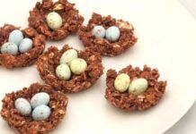 Nidi di Pasqua con cereali e cioccolato