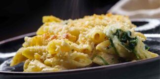 Pasta con spinaci formaggio RicettaSprint