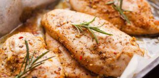 Petto di pollo intero al forno