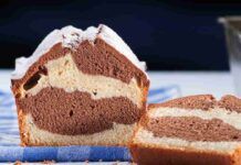 Plumcake bicolore alla philadelphia