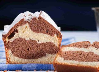 Plumcake bicolore alla philadelphia