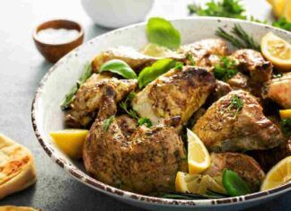 Pollo al forno con il limone - RicettaSprint