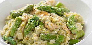 Risotto asparagi e salmone