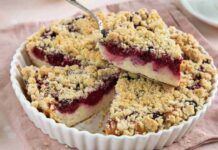 Sbriciolata alla ricotta e marmellata