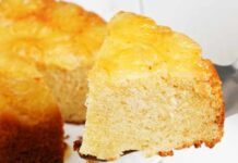 L’ho preparata così la torta all’ananas, senza uova e zucchero raffinato, light e gustosa, la combo che piace a chi è a dieta Torta ananas senza uova e zucchero RicettaSprint