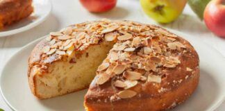 Torta di albumi e mele