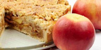 Torta di mele con meno di 50 calorie