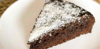 Torta esotica cocco e cioccolato