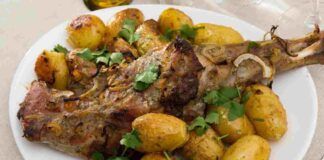 agnello al forno con patate