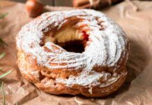 ciambelline di pasta choux con crema al mascarpone e fragoline