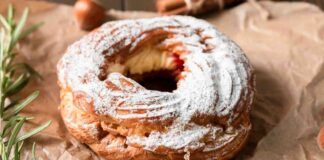 ciambelline di pasta choux con crema al mascarpone e fragoline