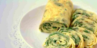 omlette di spinaci
