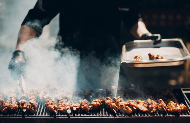 Barbecue in corso