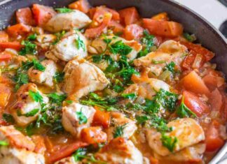 Bocconcini di pollo alla mediterranea