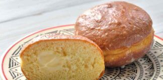 Brioche ripiene alla crema
