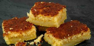 Brownie cheesecake all'arancia