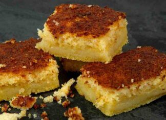 Brownie cheesecake all'arancia