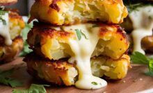 Burger di patate ripieni di formaggio - RicettaSprint