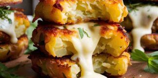 Burger di patate ripieni di formaggio - RicettaSprint
