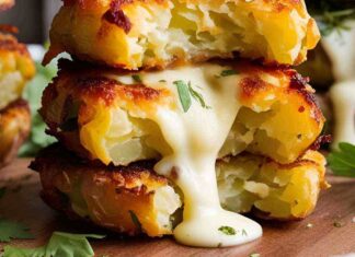Burger di patate ripieni di formaggio - RicettaSprint