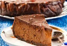 Cheesecake di mele e cioccolato