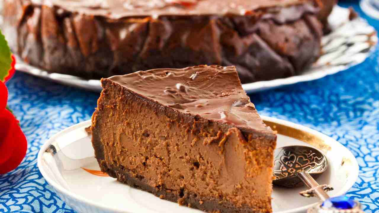 Cheesecake di mele e cioccolato